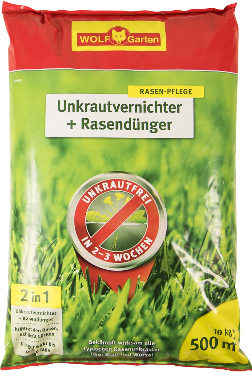 WOLF-Garten SQ 500 Unkrautvernichter + Rasendünger 10kg für 500m² Exklusiv bei uns!